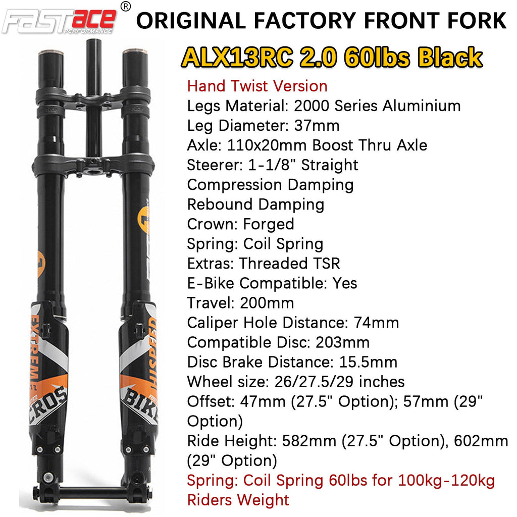 FASTACE ALX13RC 2.0 Original Factory Front Fork Suspension For Surron Light Bee Talaria Sting E Ride Pro SS 1.0/2.0